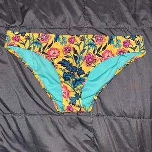Colorful floral bikini bottoms